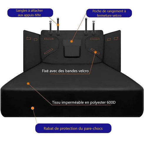 Protection Coffre Chien Imperméable - Housse Universelle Lavable